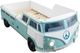 Furniture of America® Axel Teal/White Twin Peace Bus Youth Bed-3