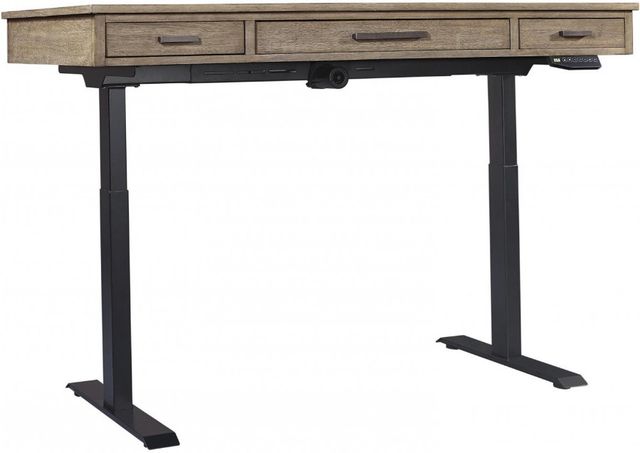 aspenhome® Trellis Black/Desert Brown Lift Desk-1