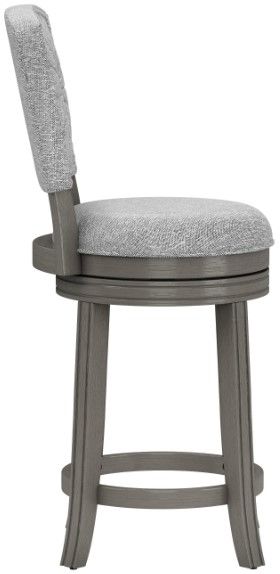 HH2 Home Santa Clara II Antique Gray/Ash Gray Swivel Counter Stool-2