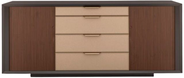 Caracole Around the Corner Caracole Classic Champagne Gold/Dark  Chocolate/Rich Walnut Dresser | Gardella Furniture | Detroit, MI