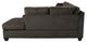 Homelegance® Emilio 2-Piece Chocolate Sectional with Chaise-4