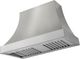 La Cornue Cascade Series 44" Stainless Steel Wall Mounted Range Hood with Satin Chrome Trim-0