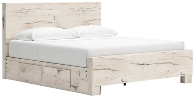 Lawroy Platform Bed with 2 Drawer Storage - Light Natural Lawroy Platform Bed with 2 Drawer Storage - Light Natural