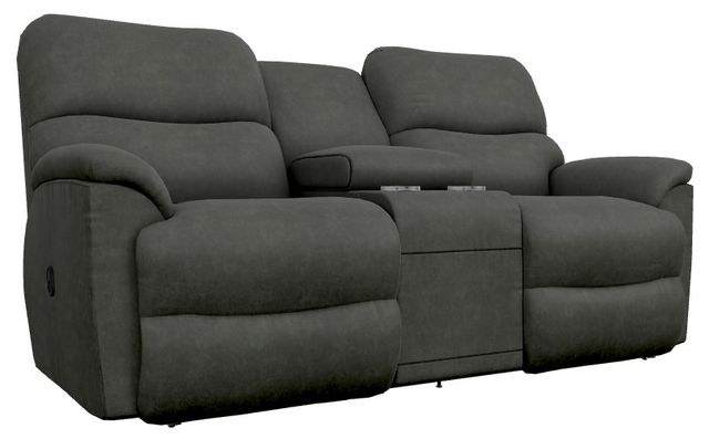 La-Z-Boy® Trouper Ink Manual Reclining Loveseat with Console-0