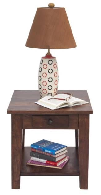 Jaipur Furniture Ajara Light Walnut End Table-1