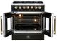 FORNO® Galiano Alta Qualita 30" Black and Antique Brass Pro Style Dual Fuel Range -1
