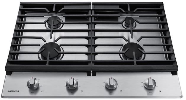 Samsung 30" Stainless Steel Gas Cooktop with Cast Iron Grates-2