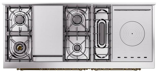 Ilve® Nostalgie II Series 60" Custom RAL Color Pro Style Dual Fuel Range-2