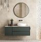 Uttermost® Lowen Antique Brass Round Mirror-1