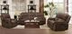 Furniture of America® Henricus Dark Brown Manual Reclining Loveseat-1