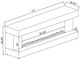 Coaster® Mallory Black High Gloss TV Stand Fireplace Console-2