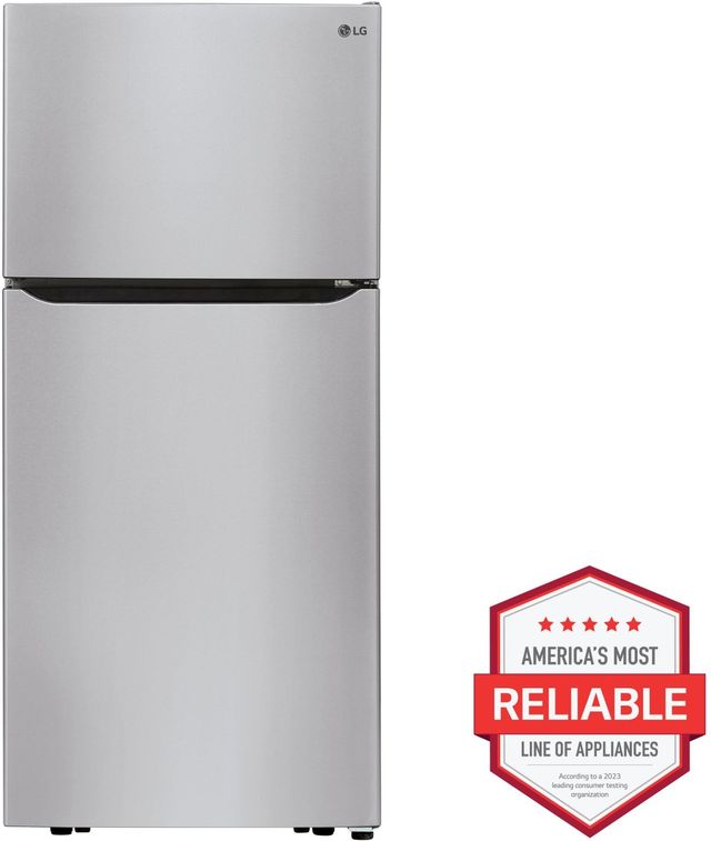 LG 30" 20.2 Cu. Ft. Stainless Steel Wide Top Freezer Refrigerator-1