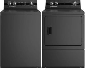 Speed Queen Matte Black Laundry Pair