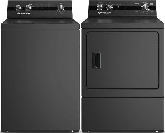 Speed Queen® Matte Black Laundry Pair-0