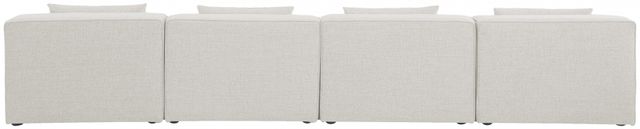 Meridian Furniture Cube 4-Piece Cream Armless Modular Sectional Sofa-3
