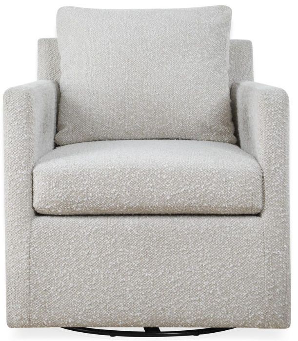 Uttermost® Tisdell Cream Swivel/Glider Chair-4
