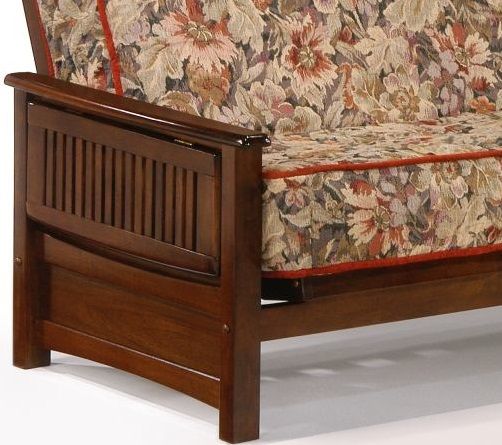 Night & Day Furniture™ Sunrise Black Walnut Full Moon Glider Futon-1
