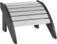 C R Plastic Slate and Light Grey Footstool-0
