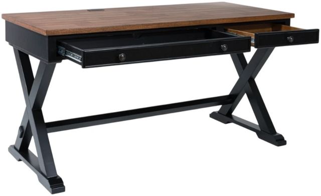 Signature Design by Ashley® Wildenauer Black/Brown Office Desk-4