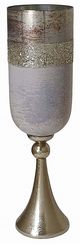 A & B Home Gold/Gray Vase-0