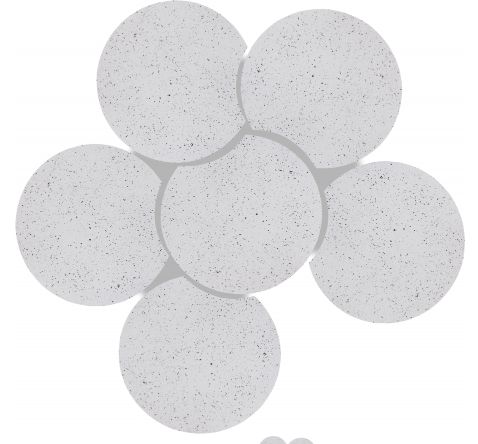 Meridian Furniture Dimple 6-Piece White 18'' Modular Nesting Coffee Table Set-1