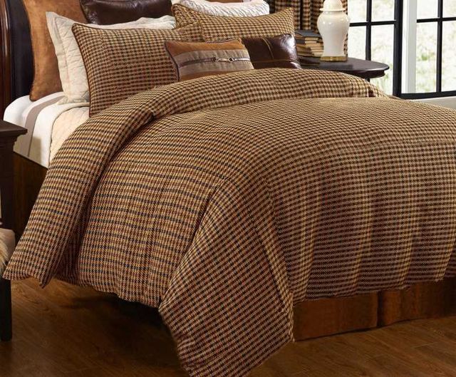 HiEnd Accents Clifton 3-Piece Houndstooth King Bedding Bundle-0