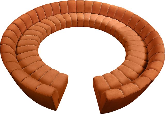 Meridian Furniture Infinity 12-Piece Cognac Modular Sectional-4