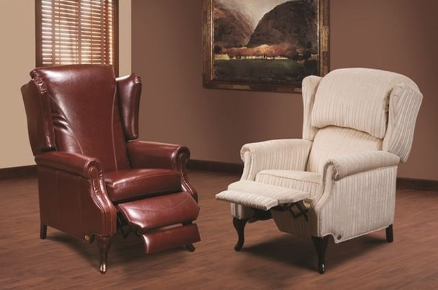 Fornirama 80 Dark Brown Push-Back Recliner-2