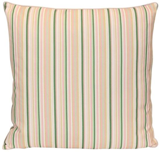 Stylecraft Tamara Day Beige Designer Pillow with Green Stripes-0
