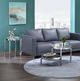 ACME Furniture Abbe Glass End Table with Chrome Base-1