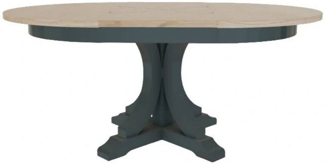 Mavin Customizable 42" x 42" Round Extendable Dining Table with 18" Leaf-1