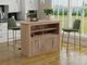 International Furniture Direct Natural Parota Brown Bar-1