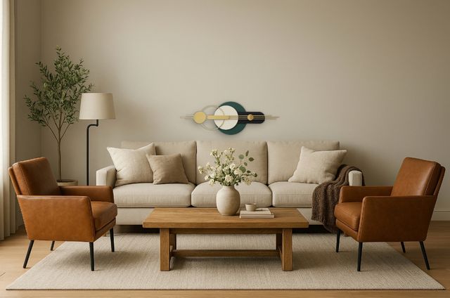 Classy Living Geometric Art 26"W Wall Decor-1