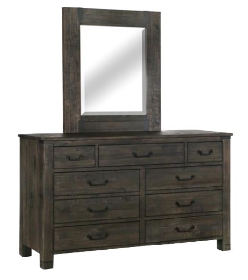 Magnussen Home® Abington Charcoal Dresser and Mirror-0