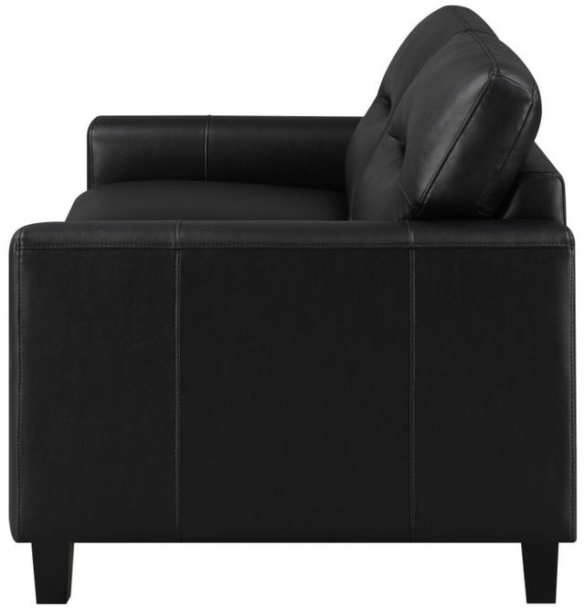 Coaster® Scotland Black Upholstered Loveseat-2