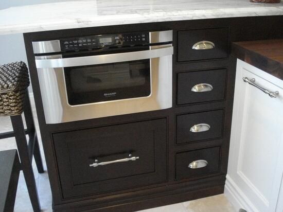 Comparison of drawer microwave and over the range microwave installation