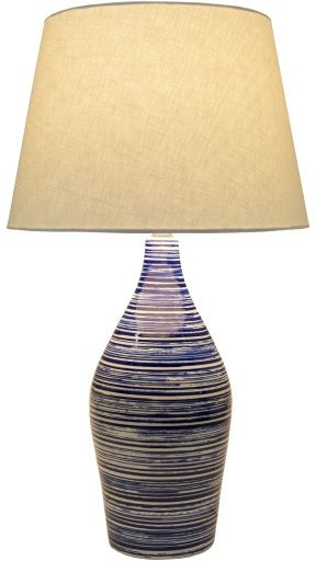 Surya Eva Blue/White Lamp-1