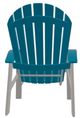 Telescope Casual Newport Aqua/Warm Gray Polymer Outdoor MGP Adirondack Chair-3