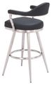 Zuo® Modern Vagur Black Swivel Barstool-3