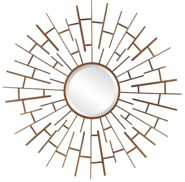 Uttermost® Tangled Antiqued Golden Bronze Round Mirror-0