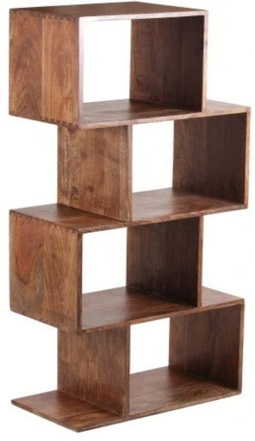 Porter International Designs Portola Walnut 4-Cube Bookcase-0
