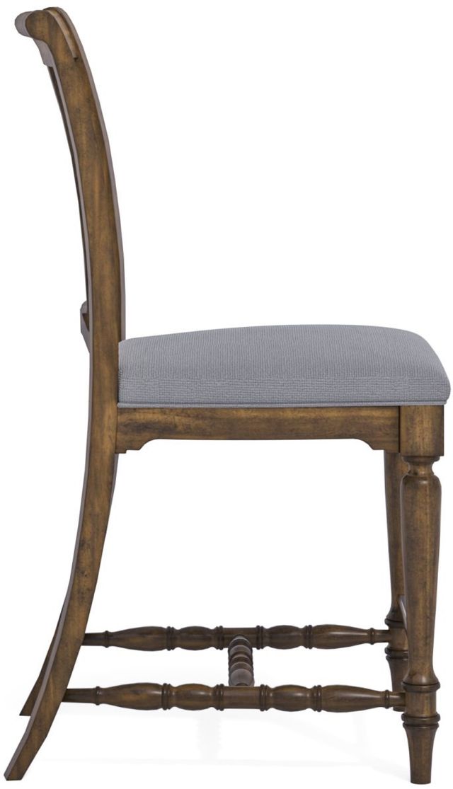 Flexsteel® Plymouth® Distressed Medium Brown Counter Chair-2