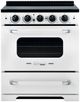 Unique® Appliances Classic Retro 30" Marshmallow White Slide In Induction Range-1