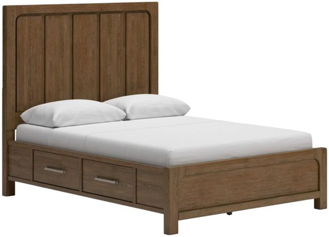 Signature Design by Ashley® Cabalynn Light Brown Queen Storage Panel Bed-1