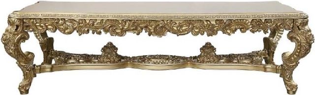 ACME Furniture Bernadette Gold Rectangular Dining Table-2