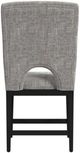 Elements International Oregon Black/Gray Counter Stool-4