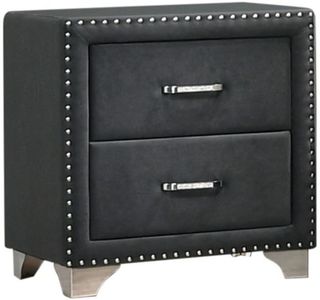 Coaster® Melody Grey 2-Drawer Upholstered Nightstand