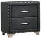 Coaster® Melody Grey 2-Drawer Upholstered Nightstand-0