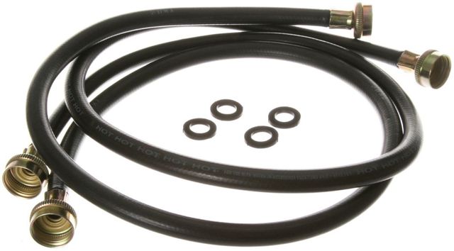 GE® 2 Pack 4' Rubber Washer Hoses -0