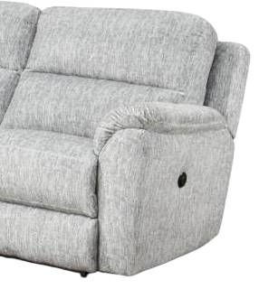 HomeStretch 3-Piece Gray Power Reclining Sectional-1